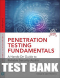 Test Bank for Penetration Testing Fundamentals: A Hands-On Guide to Reliable Security Audits 1st Edition by William Easttom
