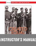 Instructor Manual for Created Equal: A History of the United States, Combined Volume 5th Edition by Jacqueline A. Jones