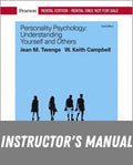Instructor Manual for Personality Psychology: Understanding Yourself and Others 2nd Edition by Jean M. Twenge