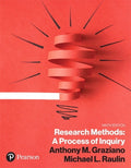 Test Bank for Research Methods: A Process of Inquiry 9th Edition by Anthony M. Graziano
