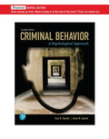 Test Bank for Criminal Behavior: A Psychological Approach 12th Edition by Curt R. Bartol