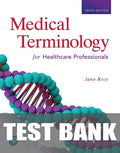 Test Bank for Medical Terminology for Health Care Professionals 10th Edition by Jane Rice