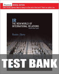 Test Bank for IR: The New World of International Relations, Updated Edition 11th Edition by Michael G. Roskin