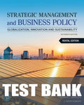 Test Bank for Strategic Management and Business Policy: Globalization, Innovation and Sustainability 16th Edition by Charles E. Bamford