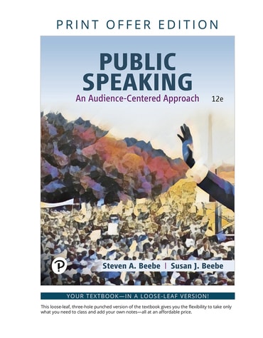Test Bank for Public Speaking: An Audience-Centered Approach 12th Edition by Steven A. Beebe
