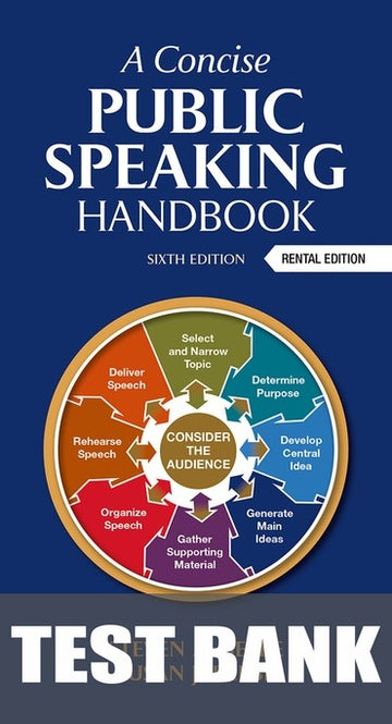 Test Bank for A Concise Public Speaking Handbook 6th Edition by Steven A. Beebe