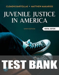 Test Bank for Juvenile Justice In America 9th Edition by Clemens Bartollas