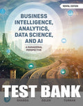 Test Bank for Business Intelligence, Analytics, Data Science, and AI 5th Edition by Ramesh Sharda