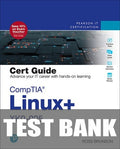 Test Bank for CompTIA Linux+ XK0-005 Cert Guide 1st Edition by Ross Brunson