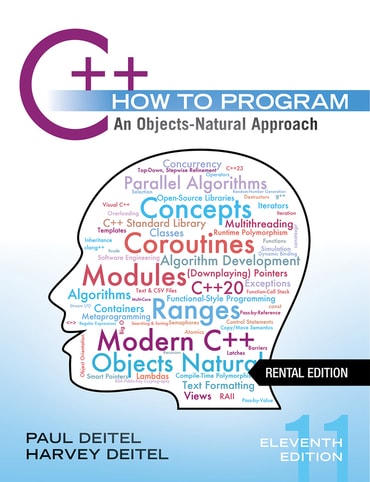 Test Bank for C++ How to Program: An Objects-Natural Approach 11th Edition by Paul Deitel