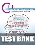 Test Bank for C++ How to Program: An Objects-Natural Approach 11th Edition by Paul Deitel