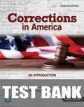 Test Bank for Corrections in America: An Introduction 16th Edition by Harry E. Allen
