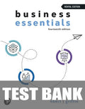Test Bank for Business Essentials 14th Edition by Ronald J. Ebert