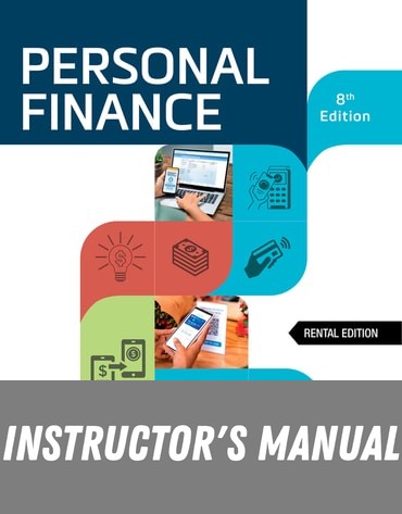 Instructor Manual for Personal Finance 8th Edition by Jeff Madura