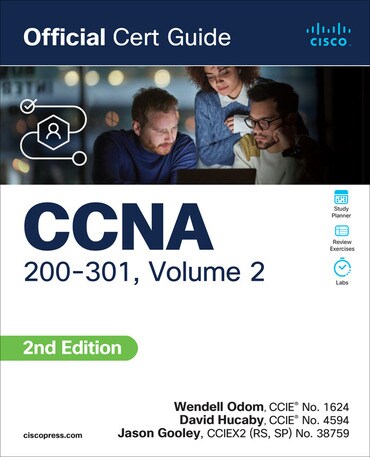 Test Bank for CCNA 200-301 Official Cert Guide, Volume 2 2nd Edition by Wendell Odom