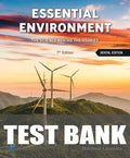 Test Bank for Essential Environment: The Science Behind the Stories 7th Edition by Jay H Withgott
