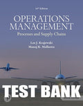 Test Bank for Operations Management: Processes and Supply Chains 14th Edition by Lee J. Krajewski