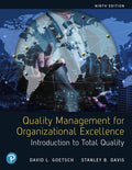 Instructor Manual for Quality Management for Organizational Excellence: Introduction to Total Quality 9th Edition by David L. Goetsch