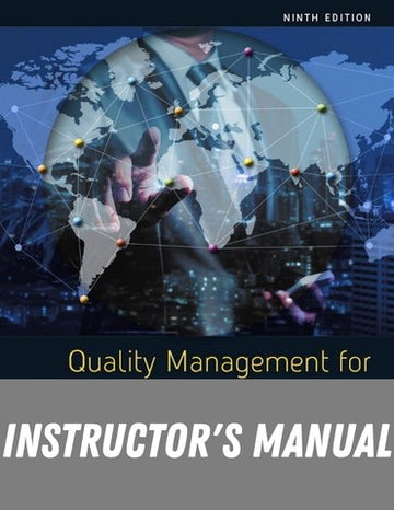 Instructor Manual for Quality Management for Organizational Excellence: Introduction to Total Quality 9th Edition by David L. Goetsch