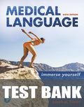 Test Bank for Medical Language: Immerse Yourself 6th Edition by Susan M. Turley
