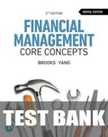 Test Bank for Financial Management: Core Concepts 5th Edition by Raymond Brooks