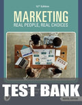 Test Bank for Marketing: Real People, Real Choices 12th Edition by Michael R. Solomon