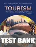 Test Bank for Tourism: The Business of Hospitality and Travel 7th Edition by Roy A. Cook
