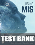 Test Bank for Using MIS 13th Edition by David M. Kroenke