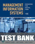 Test Bank for Management Information Systems:Managing the Digital Firm 18th Edition by Kenneth C. Laudon