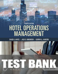 Test Bank for Hotel Operations Management 4th Edition by David K. Hayes