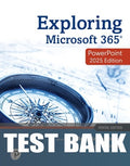 Test Bank for Exploring Microsoft 365: PowerPoint 2025 1st Edition by Mary Anne Poatsy