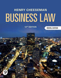 Test Bank for Cheeseman's Business Law 12th Edition by Henry R. Cheeseman
