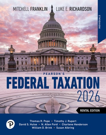 Test Bank for Pearson's Federal Taxation 2026 Individuals 39th Edition by Mitchell Franklin