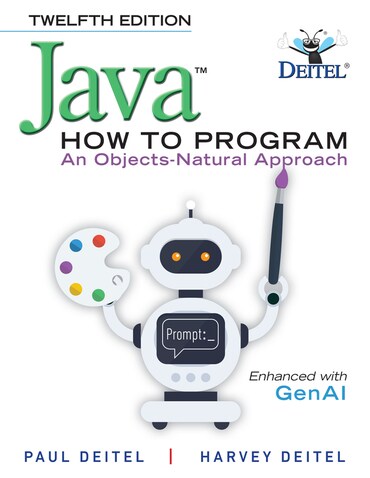 Test Bank for Java How to Program: An Objects-Natural Approach 12th Edition by Paul Deitel