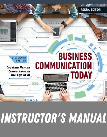 Instructor Manual for Business Communication Today 16th Edition by Courtland L. Bovee
