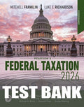 Test Bank for Pearson's Federal Taxation 2026: Co mprehensive 39th Edition by Luke E. Richardson