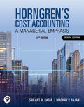 Test Bank for Horngren's Cost Accounting 18th Edition by Srikant M. Datar