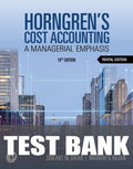 Test Bank for Horngren's Cost Accounting 18th Edition by Srikant M. Datar