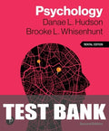 Test Bank for Psychology 2nd Edition by Danae L. Hudson