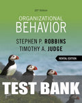 Test Bank for Organizational Behavior 20th Edition by Stephen P. Robbins