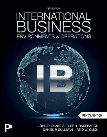 Test Bank for International Business 18th Edition by John D. Daniels