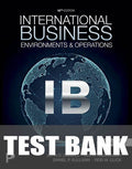 Test Bank for International Business 18th Edition by John D. Daniels