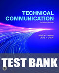 Test Bank for Technical Communication 16th Edition by John M. Lannon