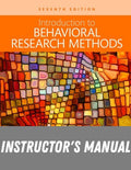 Instructor Manual for Introduction to Behavioral Research Methods 7th Edition by Mark R. Leary