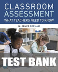 Test Bank for Classroom Assessment: What Teachers Need to Know 9th Edition by W James Popham