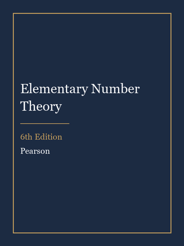 Solutions Manual for Elementary Number Theory 6th Edition