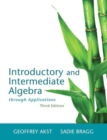 Instructor Manual for Introductory and Intermediate Algebra through Applications 3rd Edition by Geoffrey Akst