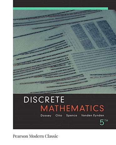 Solutions Manual for Discrete Mathematics (Classic Version) 5th Edition by John A. Dossey