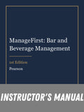 Instructor Manual for ManageFirst: Bar and Beverage Management 1st Edition
