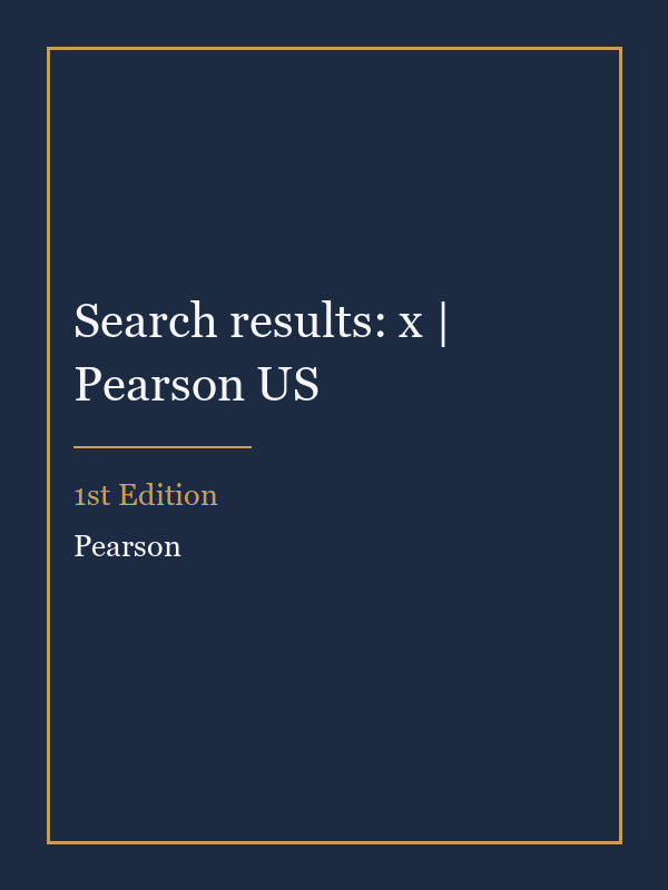 Instructor Manual for Search results: x | Pearson US 1st Edition